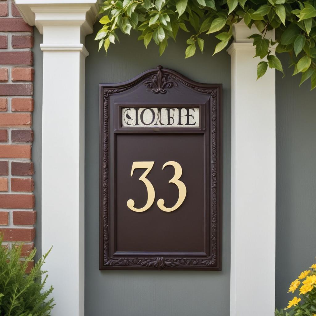 house number ideas